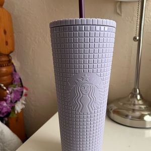 Starbucks Lilac Gridded Tumbler
